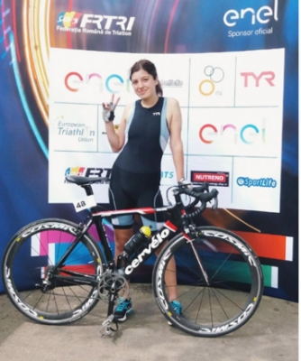 Andreea Ciolacu, sportiva numărul unu a secţiei de ciclism de la CSM Brăila