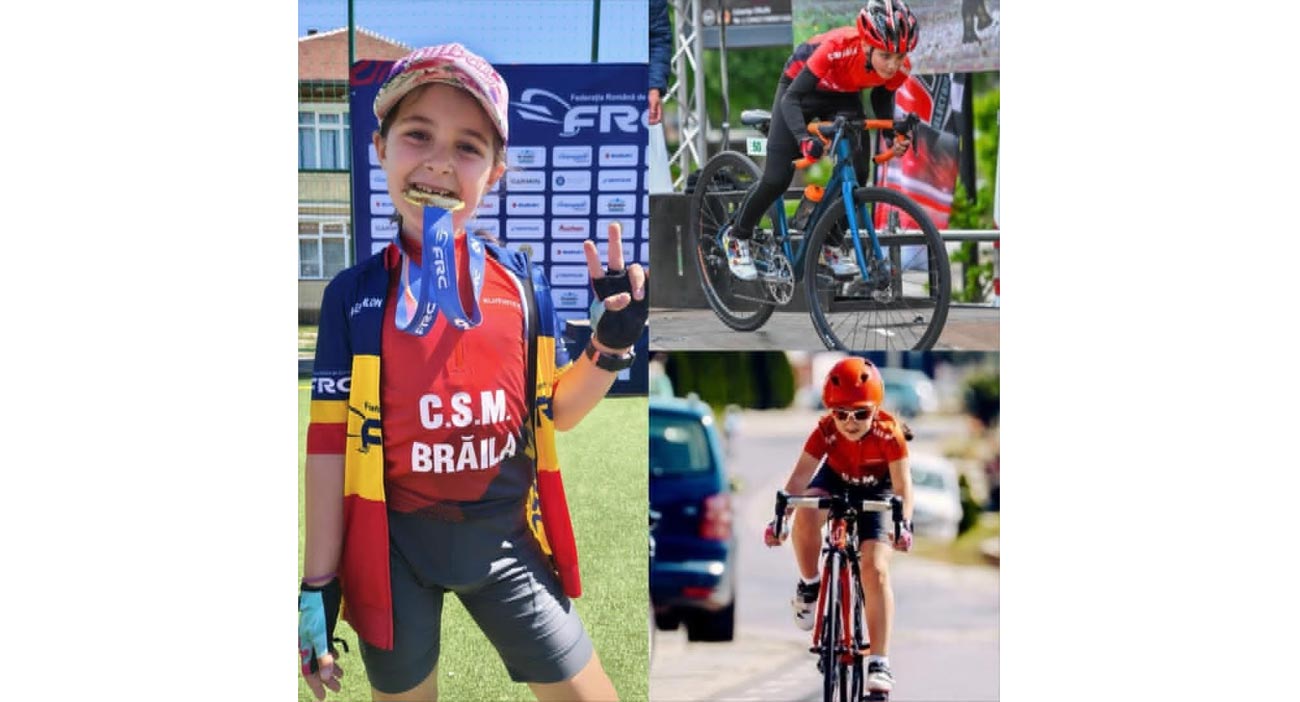 Bianca Hianu, dublă campioană națională la ciclism U9